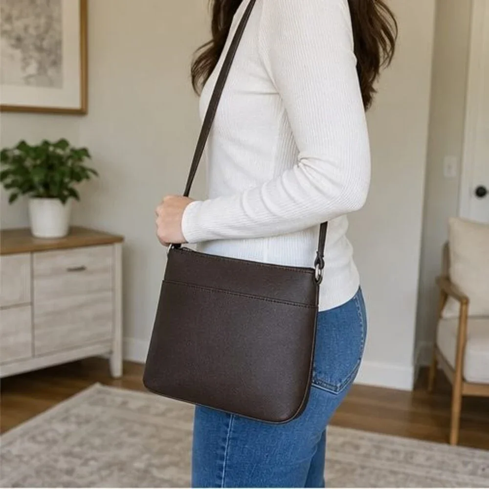 Hermes Etoupe Epsom Calfskin Constance Crossbody with Palladium Hardware